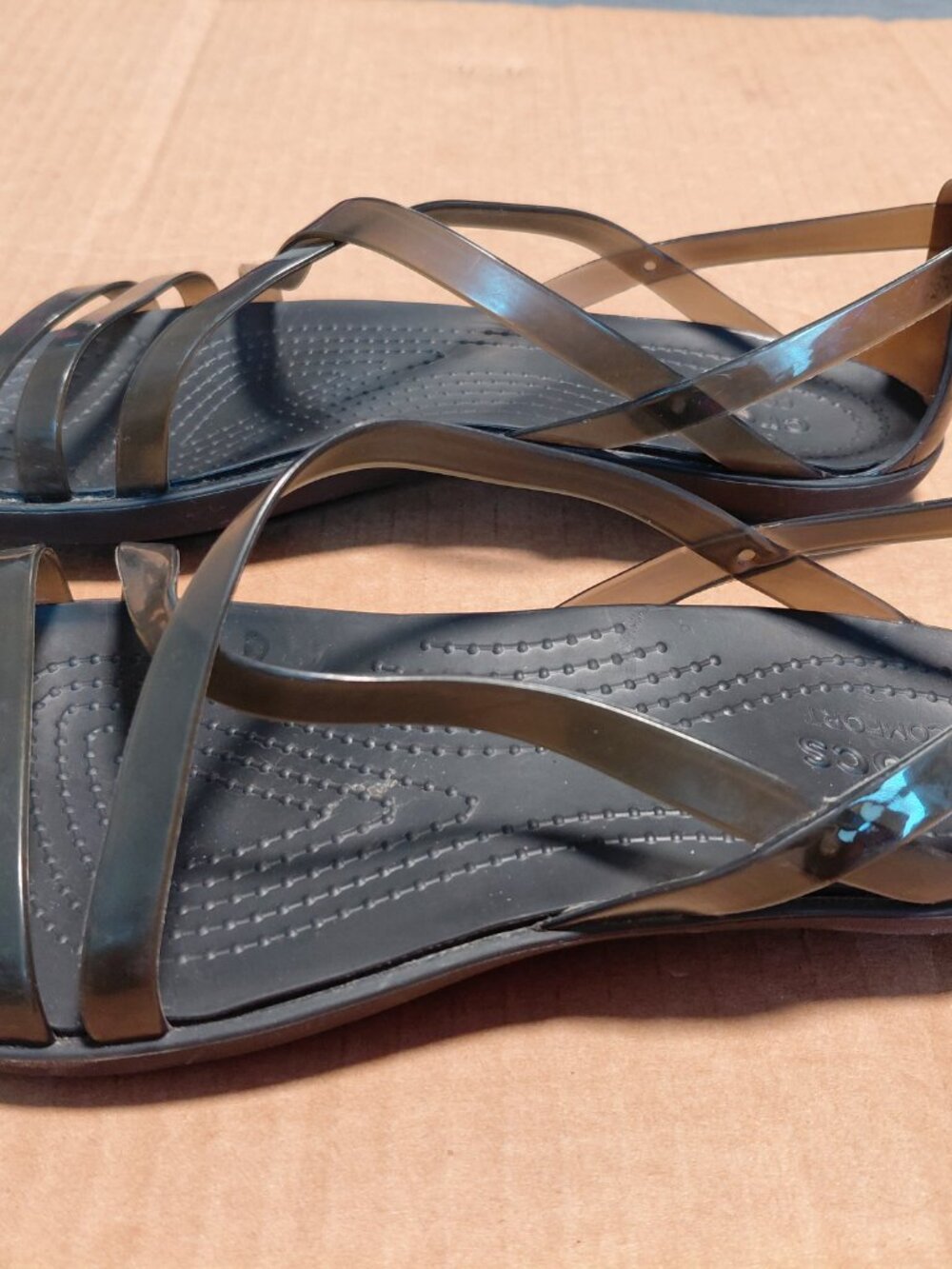Crocs Women Isabella Sandal Size 7 Black - Picture 2 of 6